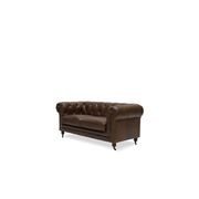 Stanhope Italian Leather Chesterfield - 2 Seater Nutmeg gallery detail image