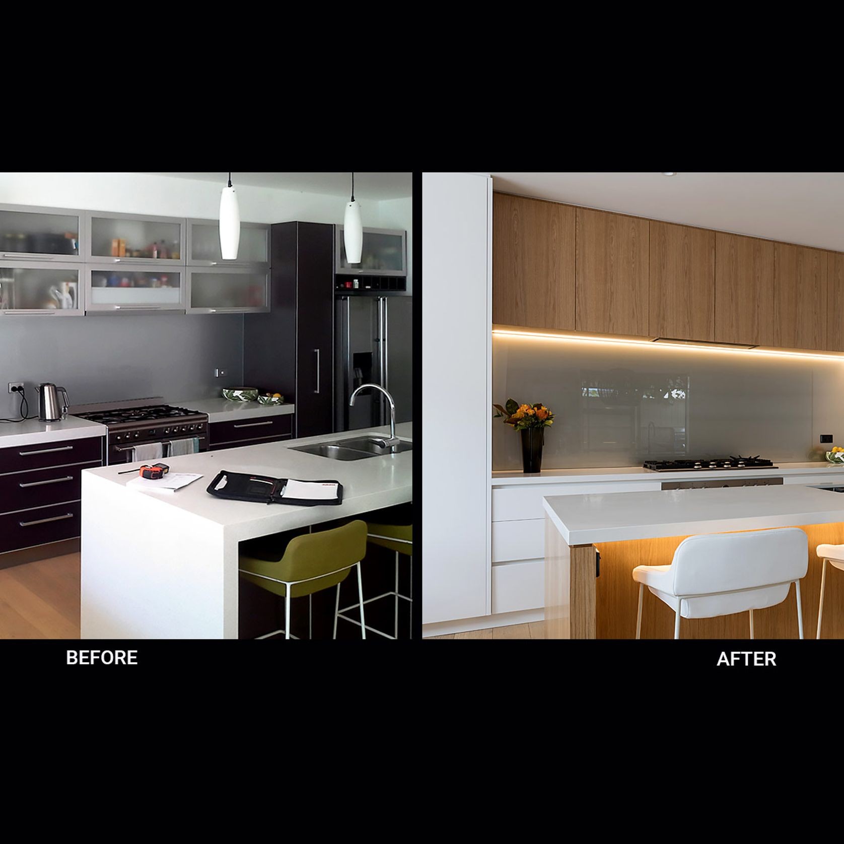 'Before' and 'After' kitchen photos gallery detail image