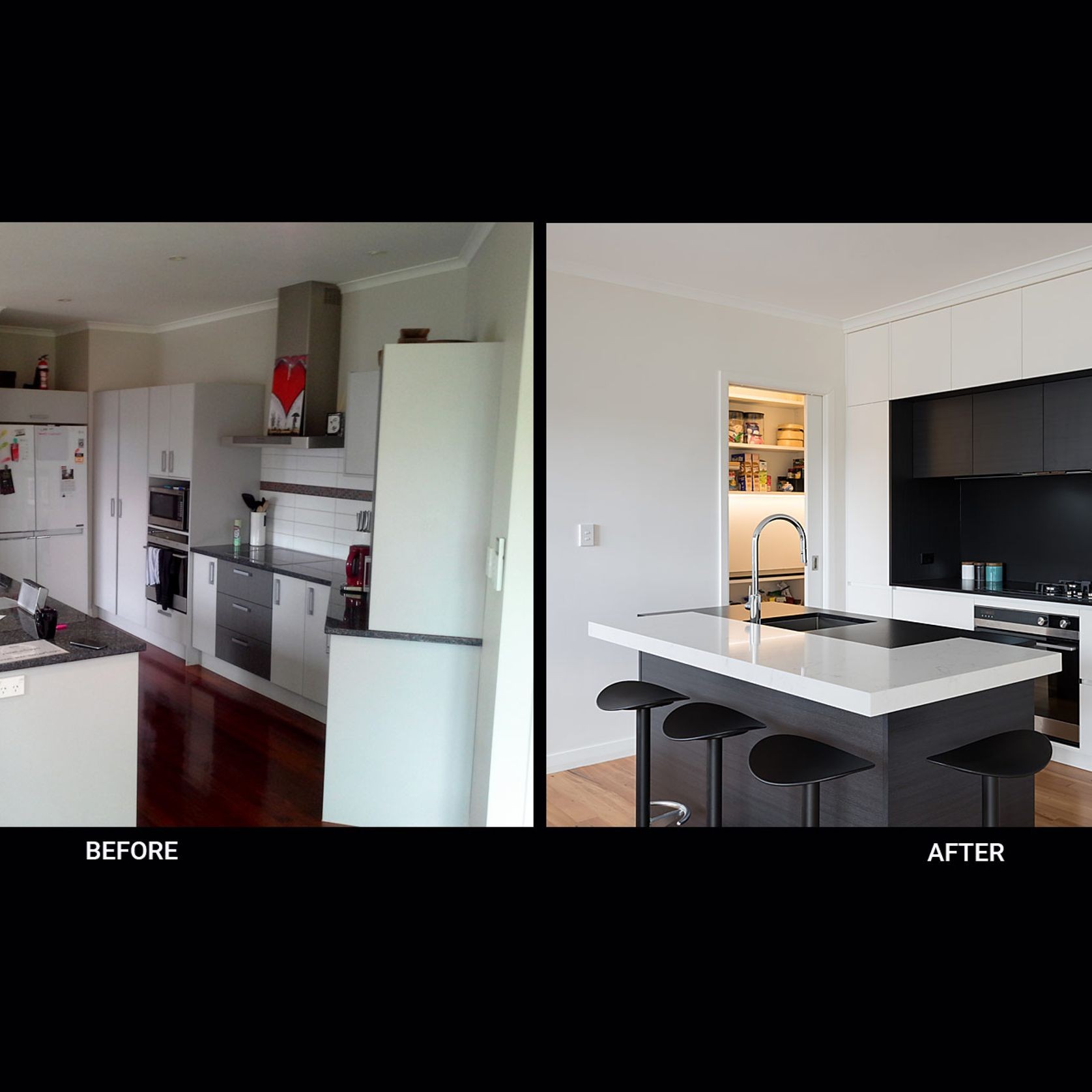 'Before' and 'After' kitchen photos gallery detail image