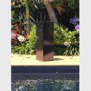 Black Powder Coated Steel Column 300 Planter gallery detail image