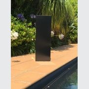 Black Powder Coated Steel Column 300 Planter gallery detail image