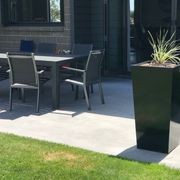 Black Powder Coated Tapered Column Planter  gallery detail image