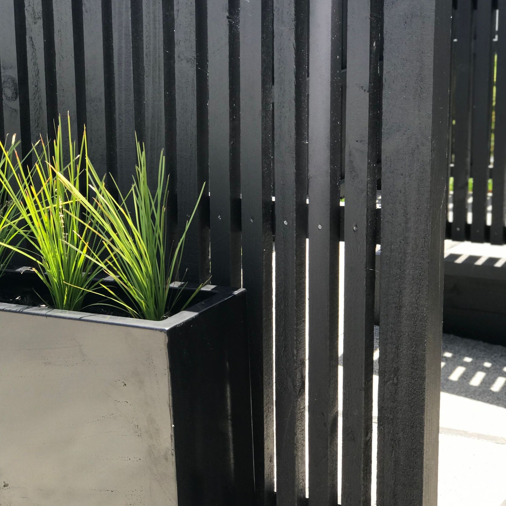 Black Tall Trough 1200 Planter gallery detail image
