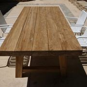 Block Aged Teak Outdoor Table 300x110 gallery detail image