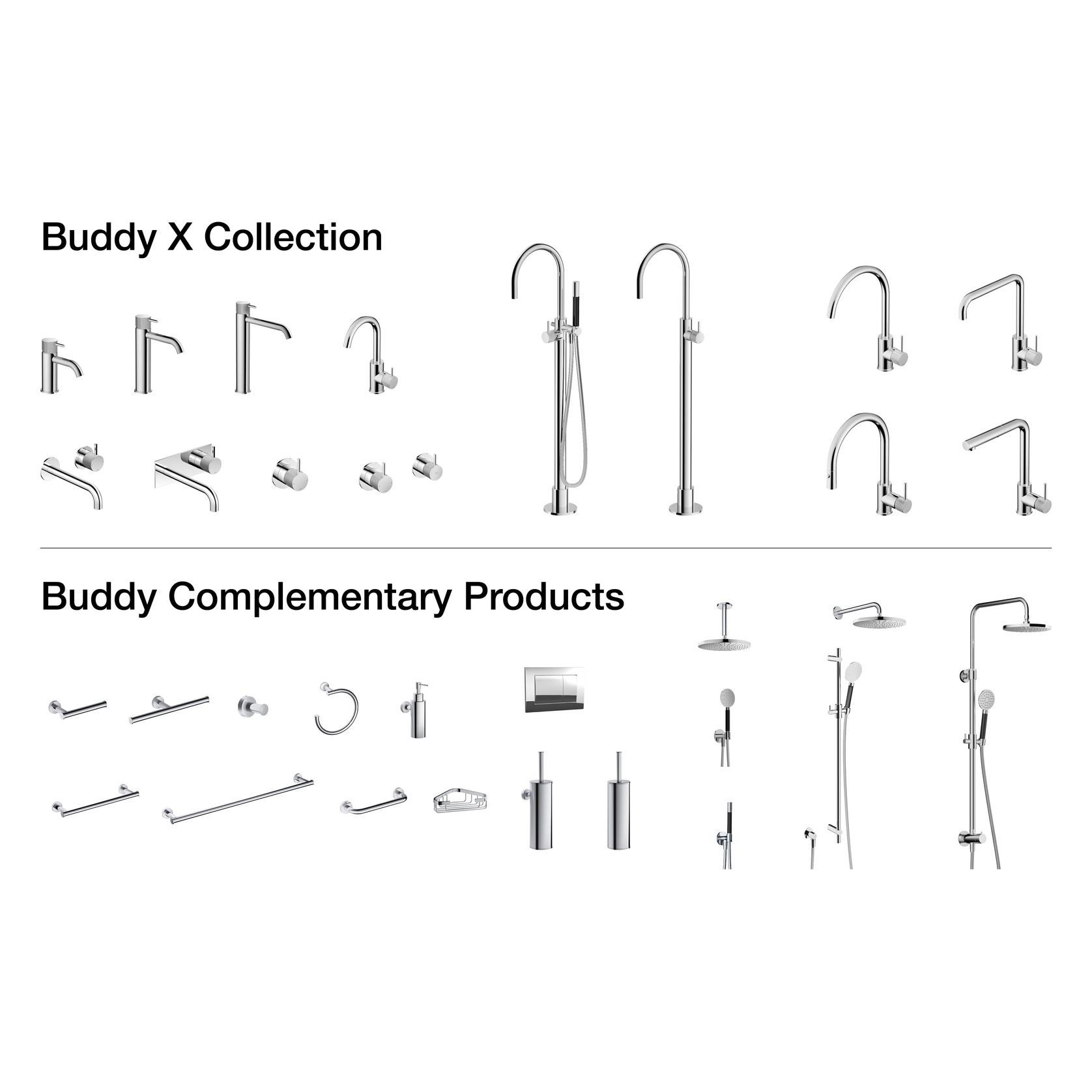 Buddy X Wall Mount Mixer gallery detail image