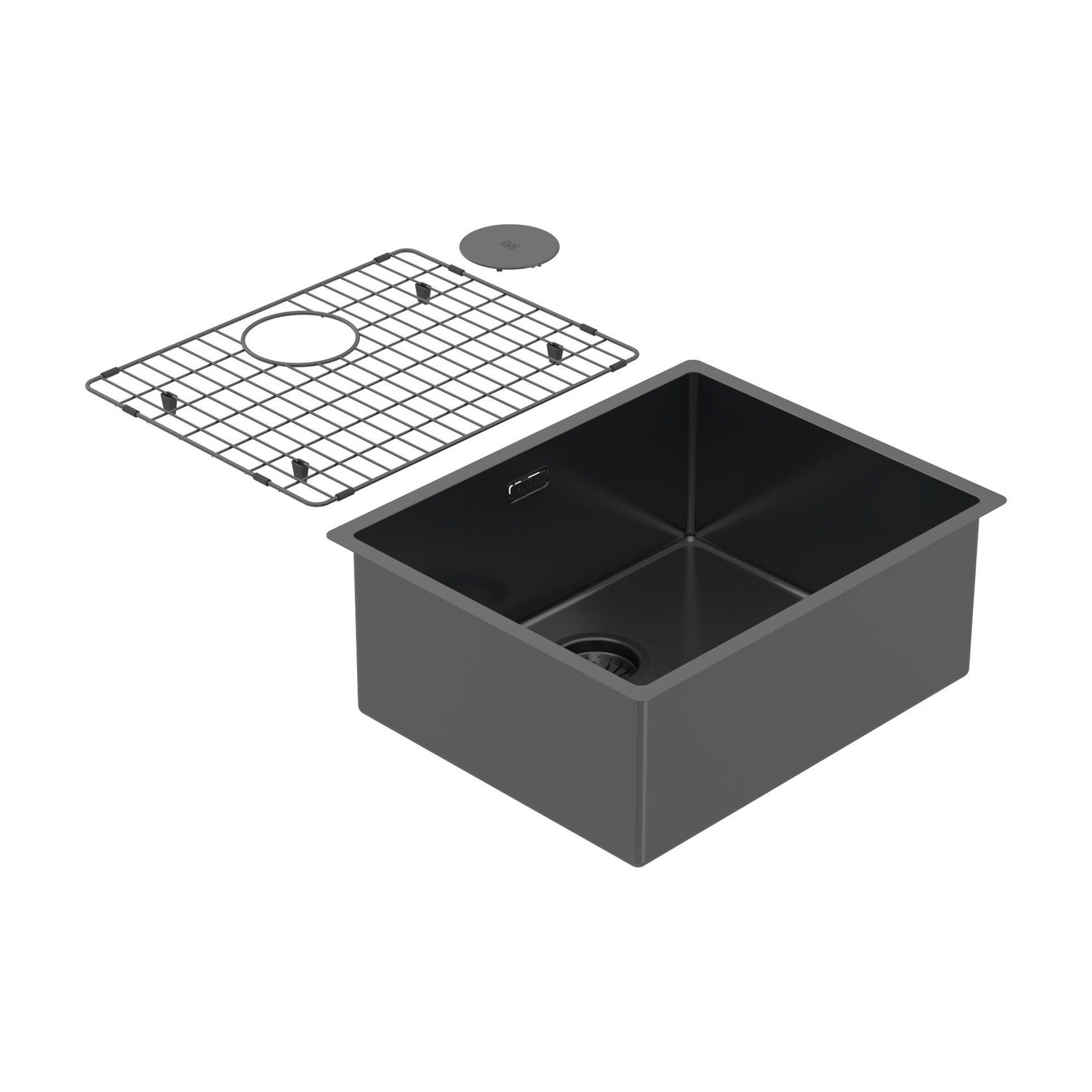 Zomodo Black 500mm Sink - CAN500BP gallery detail image