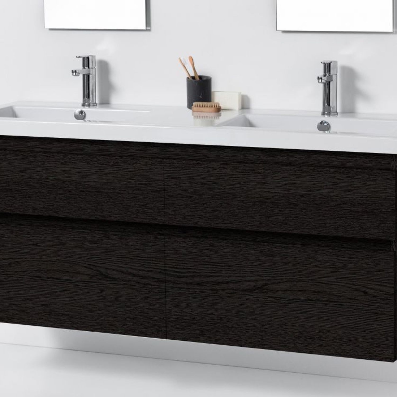 Cangas 1400 Wall-Hung Vanity Double Bowl 4 Drawers gallery detail image