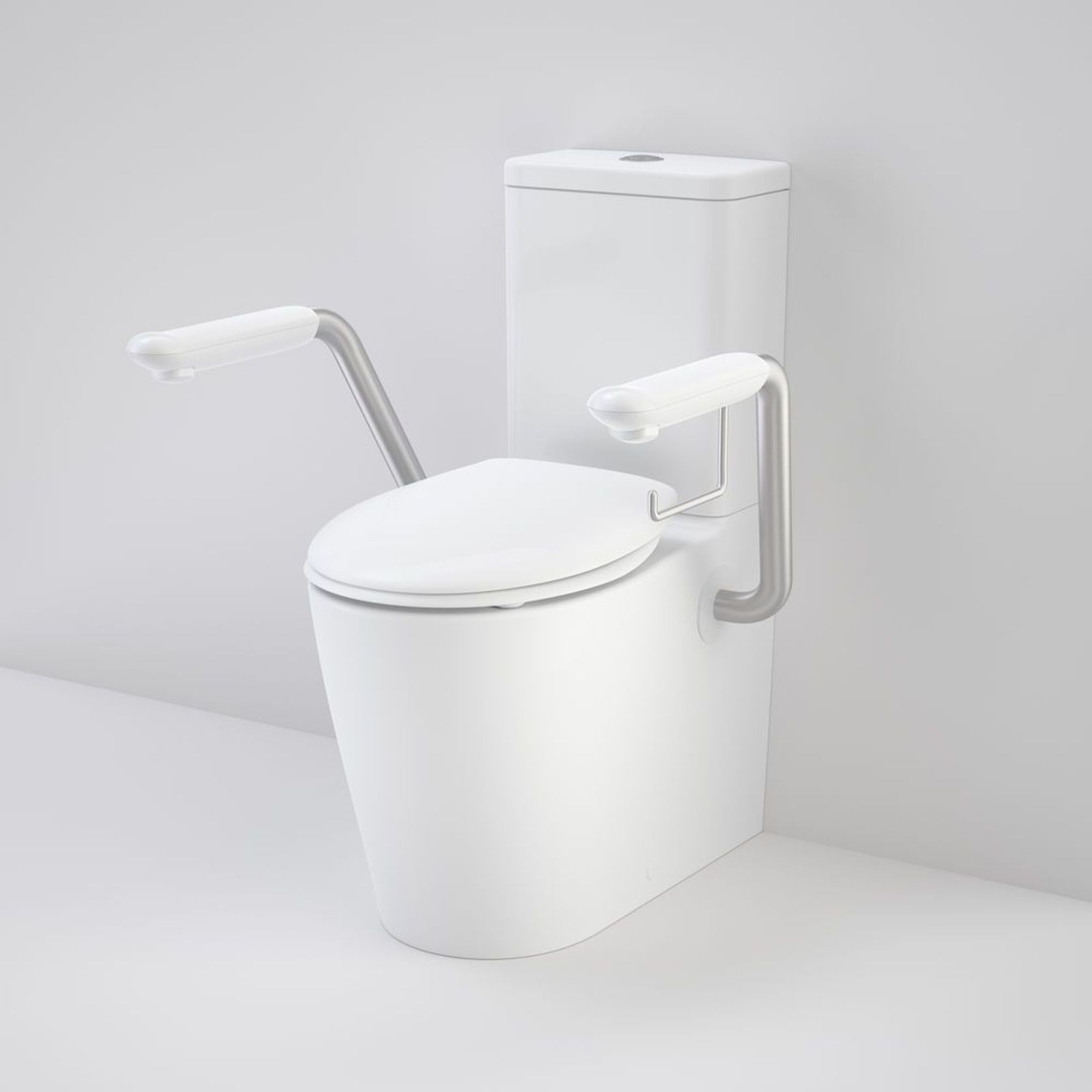 Care 660 Easy Height Cleanflush Double Flap with Armrest Toilet Suite gallery detail image