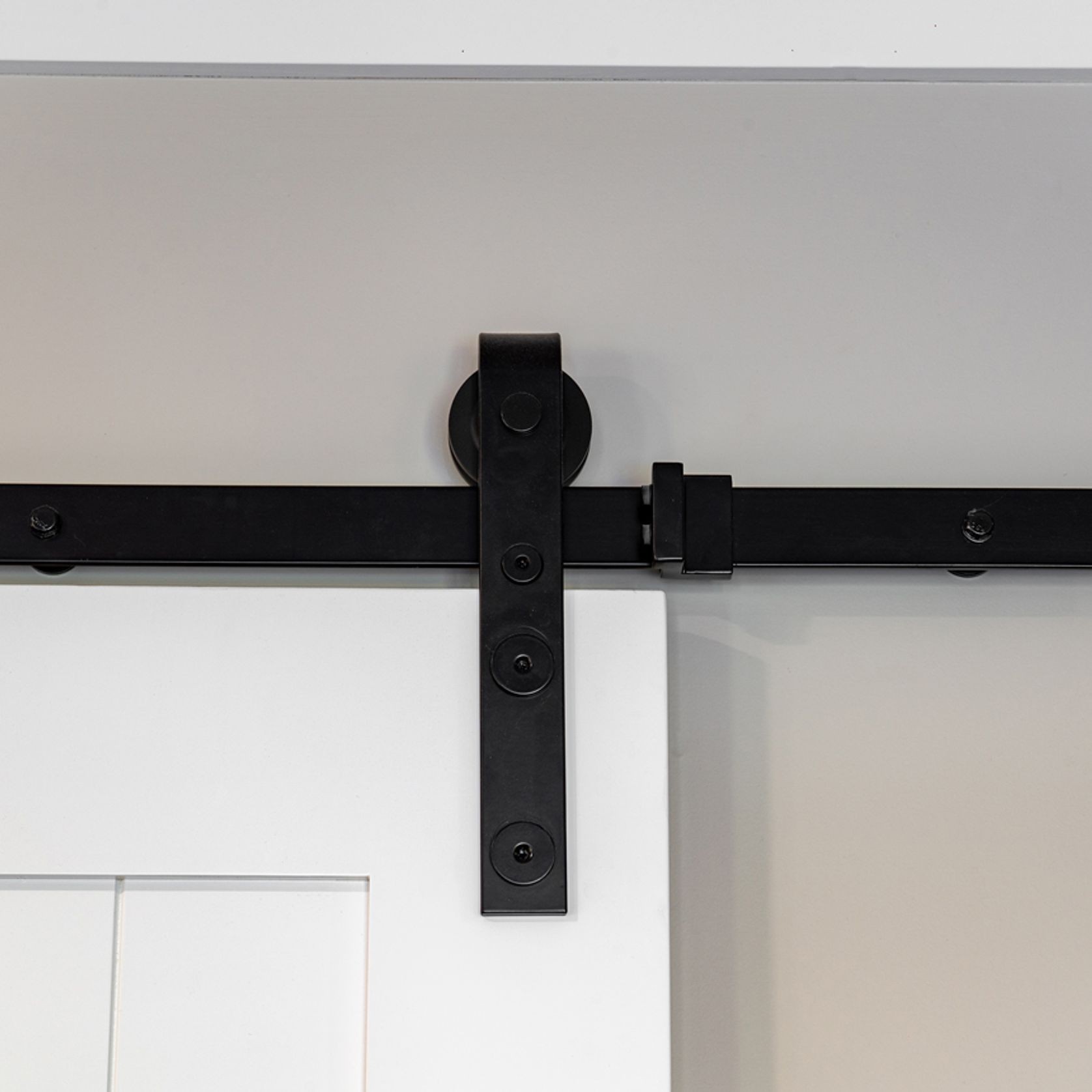 Classic Black Barn Door Track gallery detail image