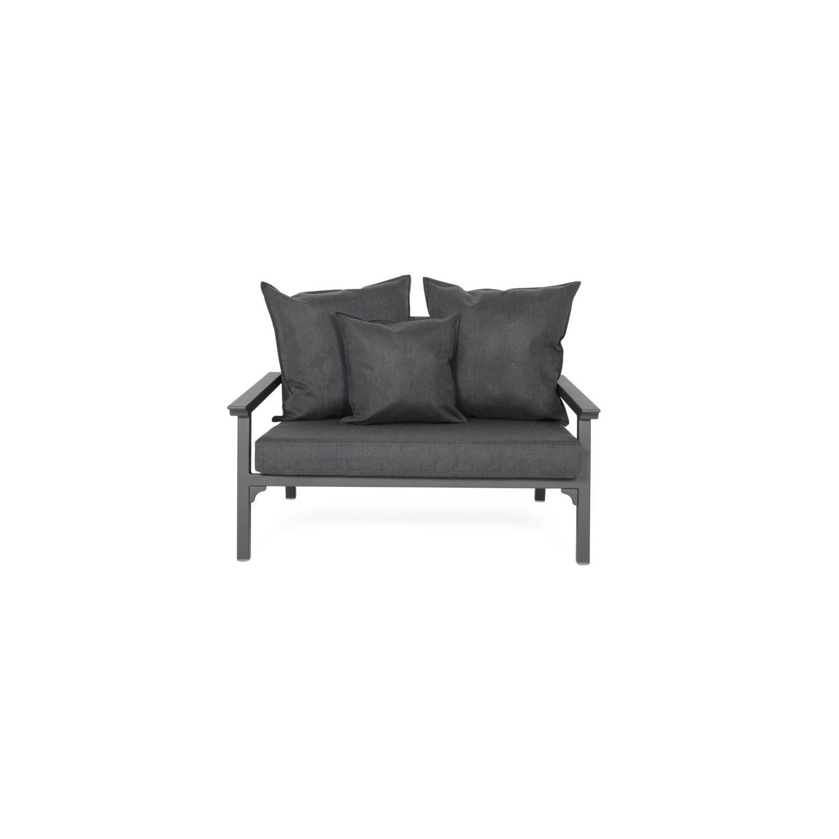 Classique Aluminium Outdoor Sofa - Charcoal Frame gallery detail image
