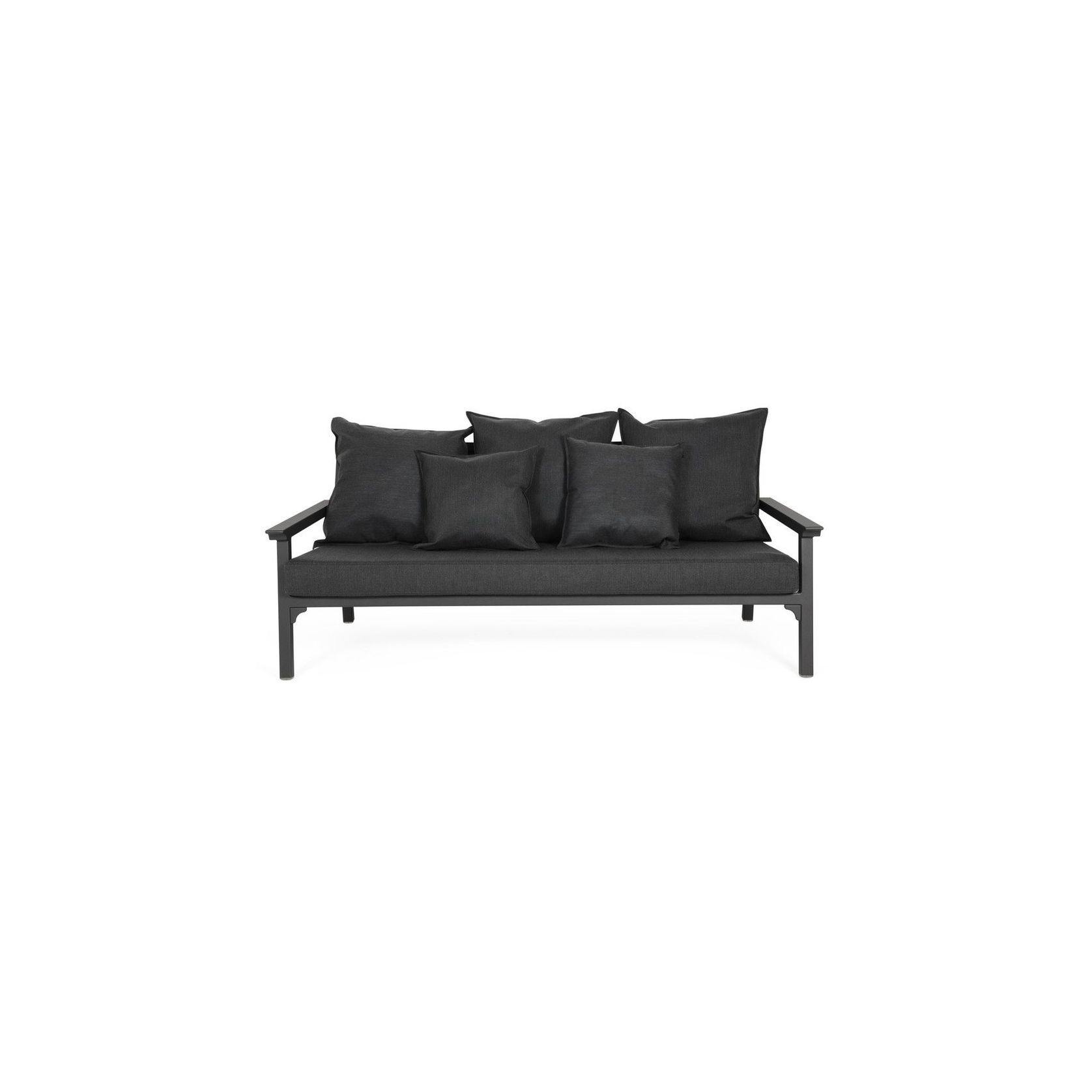 Classique Aluminium Outdoor Sofa - Charcoal Frame gallery detail image