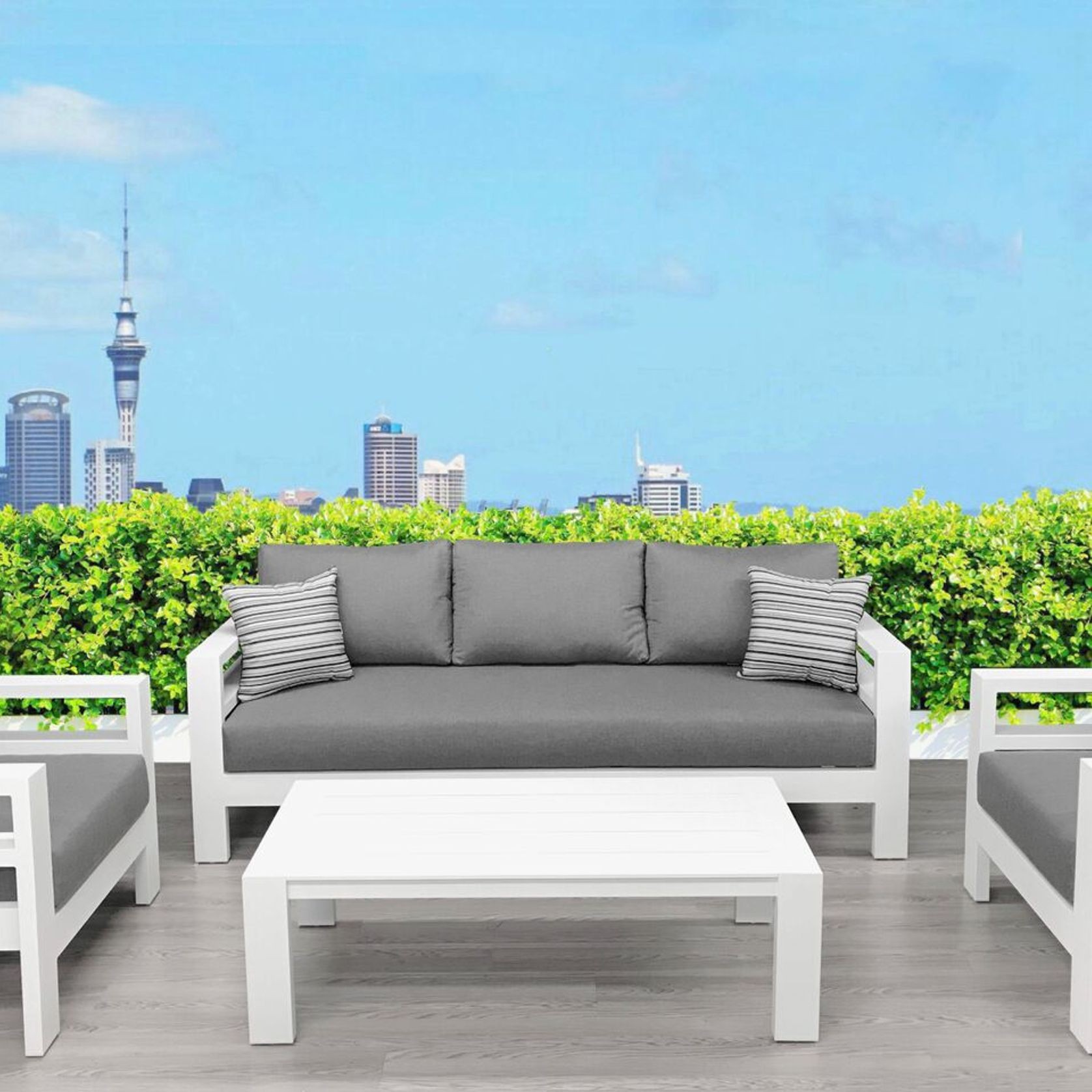 Coast Outdoor Lounge Set | White gallery detail image