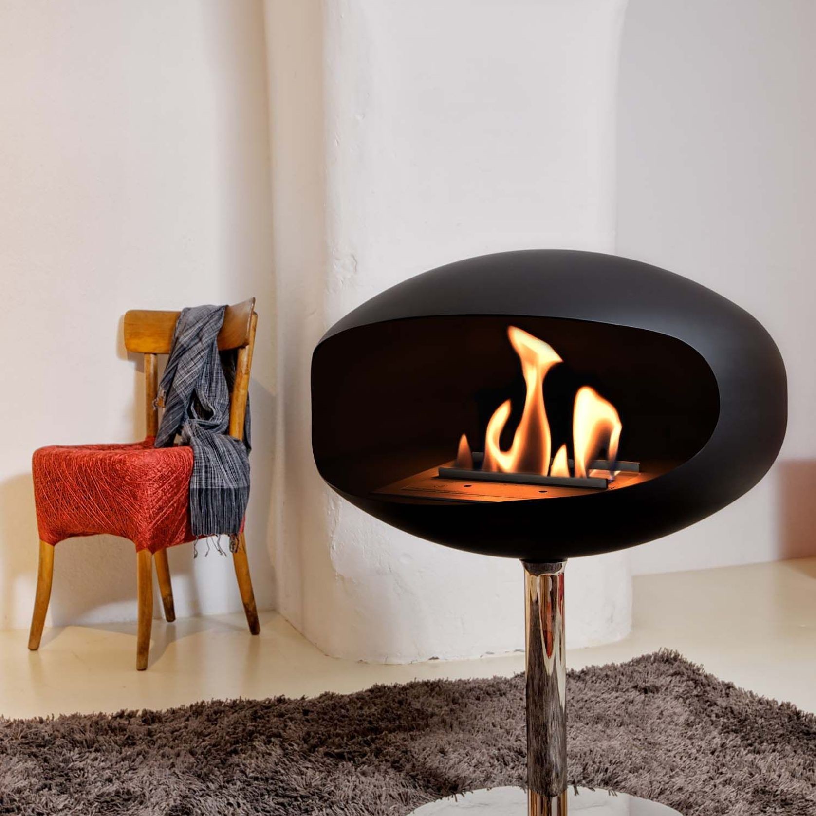 Cocoon Fires Pedestal Suspended Fireplace gallery detail image