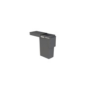 Compact Bin Storage - 1 x 40 Litre Bucket - Cinder - Door Pull gallery detail image
