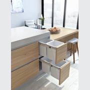 Compact Bin Storage - 2 x 15 Litre Buckets - Door Pull gallery detail image