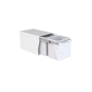 Compact Bin Storage - 2 x 15 Litre Buckets Floor Mounted - Door Pull gallery detail image
