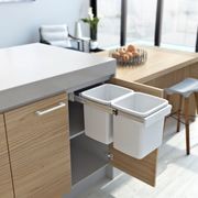 Compact Bin Storage - 2 x 15 Litre bucket - Handle Pull gallery detail image