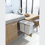 Compact Bin Storage - 2 x 20 Litre Bucket - Handle Pull gallery detail image