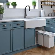 Compact Bin Storage 2x 20 litre Bucket Floor Mounted Handle Pull gallery detail image