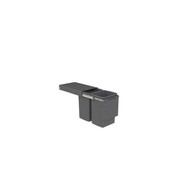 Compact Bin Storage - 2 x 20 Litre Buckets - Cinder - Door Pull gallery detail image