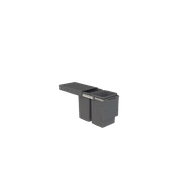 Compact Bin Storage - 2 x 20 Litre Buckets - Cinder - Door Pull gallery detail image