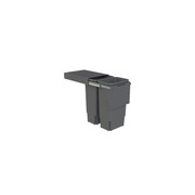 Compact Bin Storage - 2 x 35 Litre Buckets - Cinder - Door Pull gallery detail image