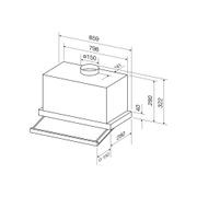 Kleenmaid Concealed Slide Out Rangehood 90cm gallery detail image