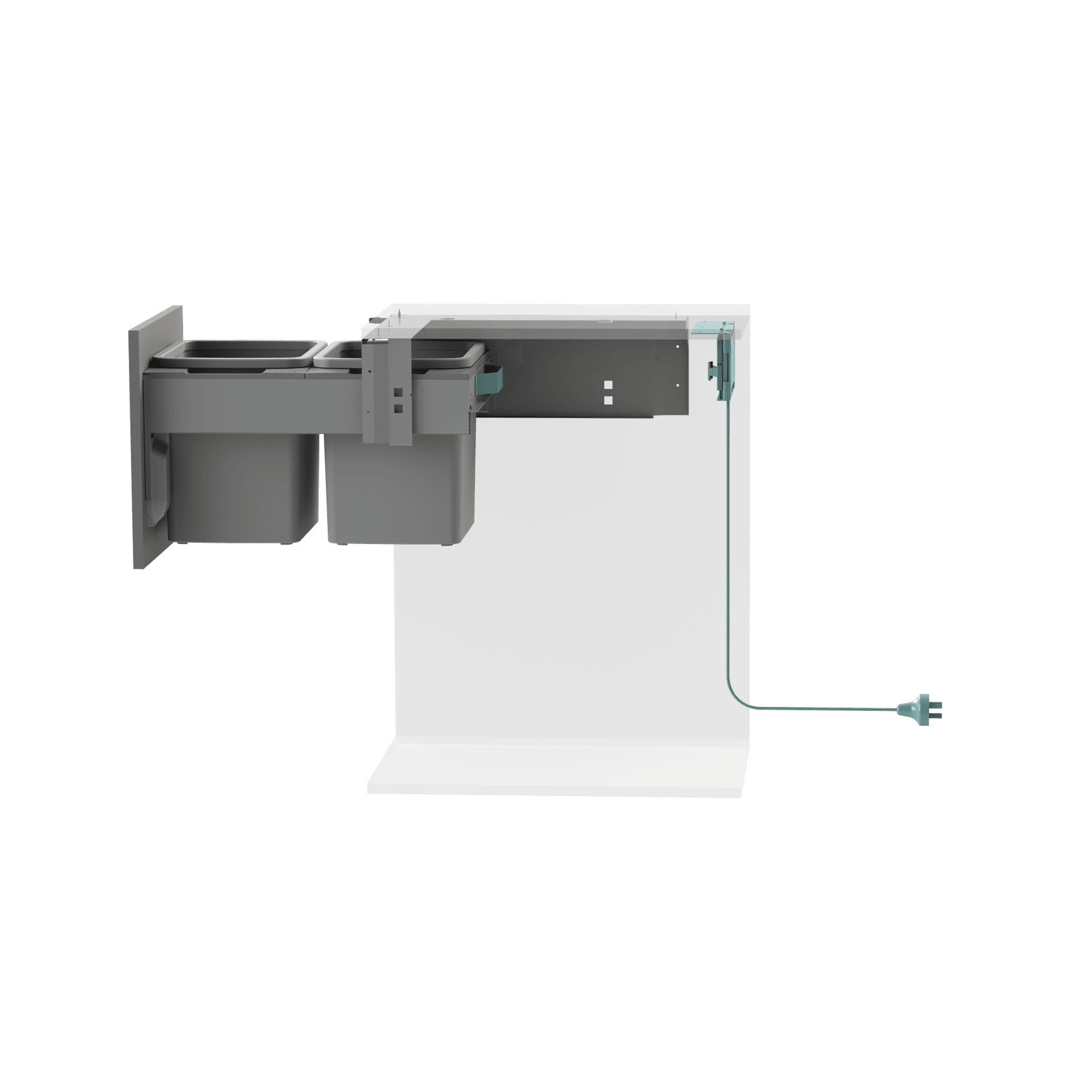 Concelo Bin 2 x 20L Buckets | Door Pull gallery detail image