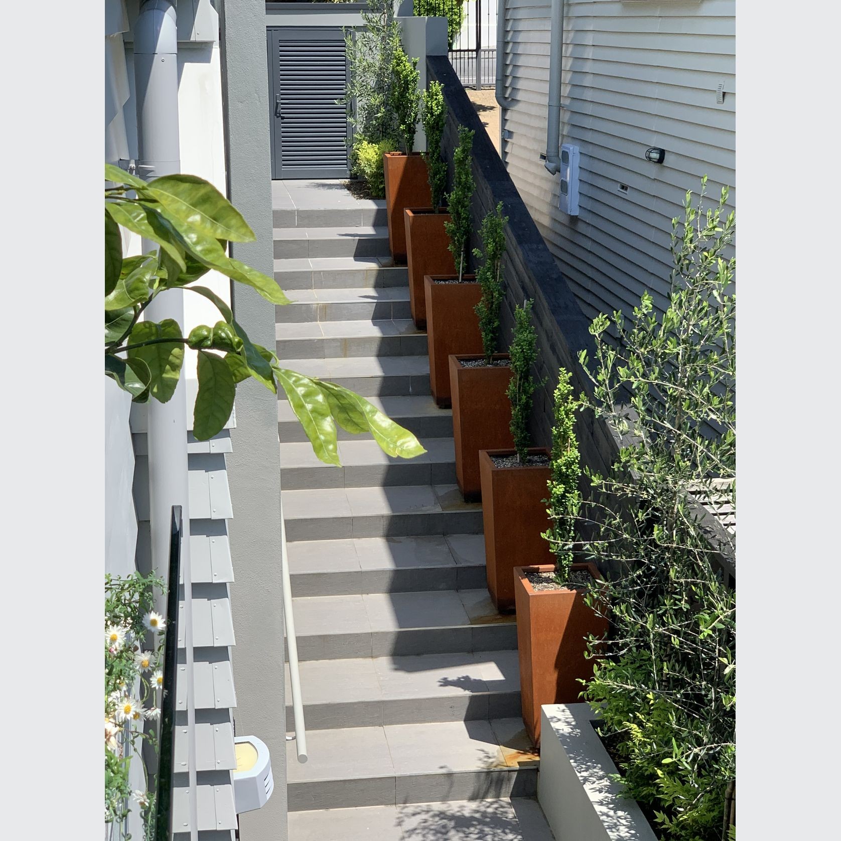 Corten Tapered Column Planter gallery detail image