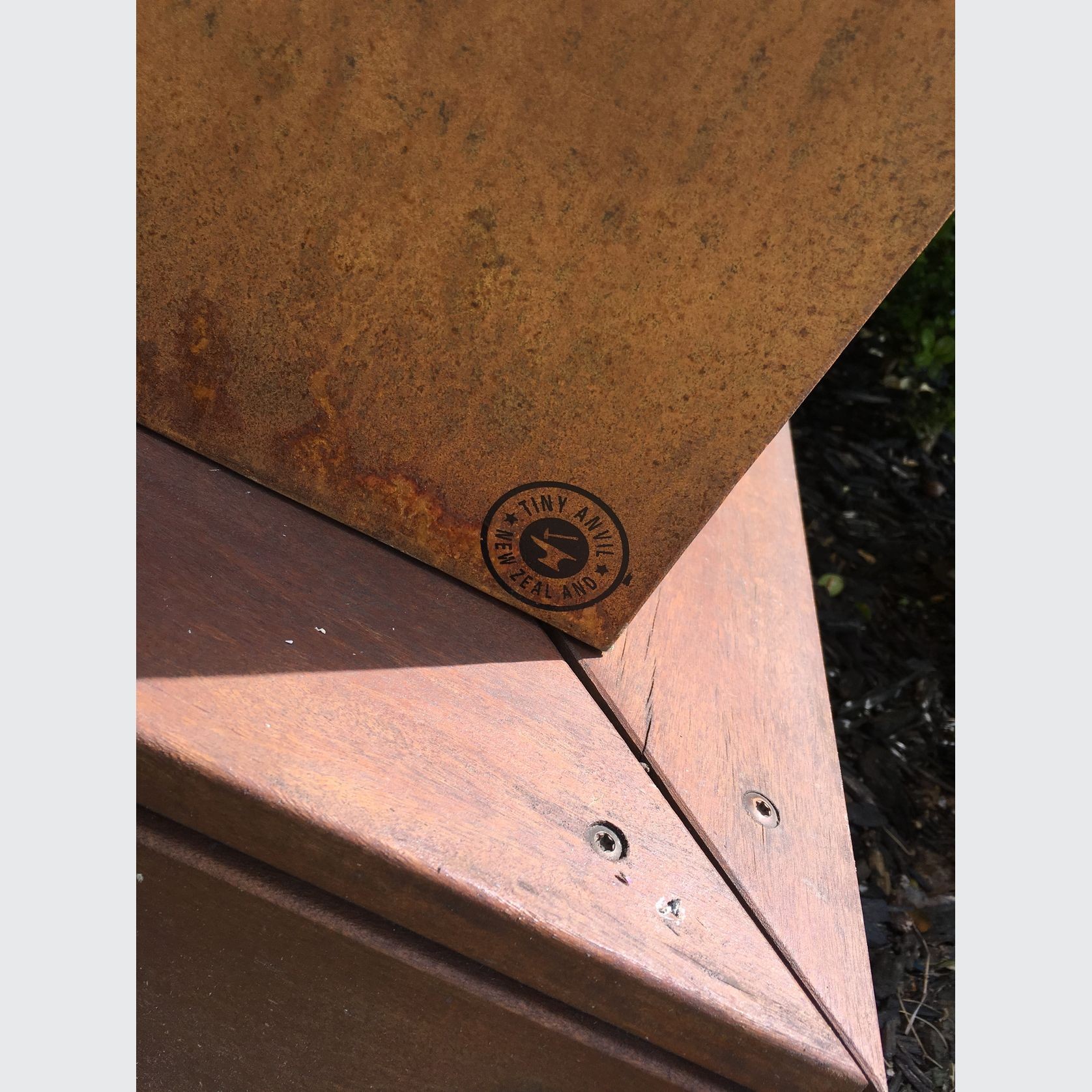 Corten Tapered Column Planter gallery detail image