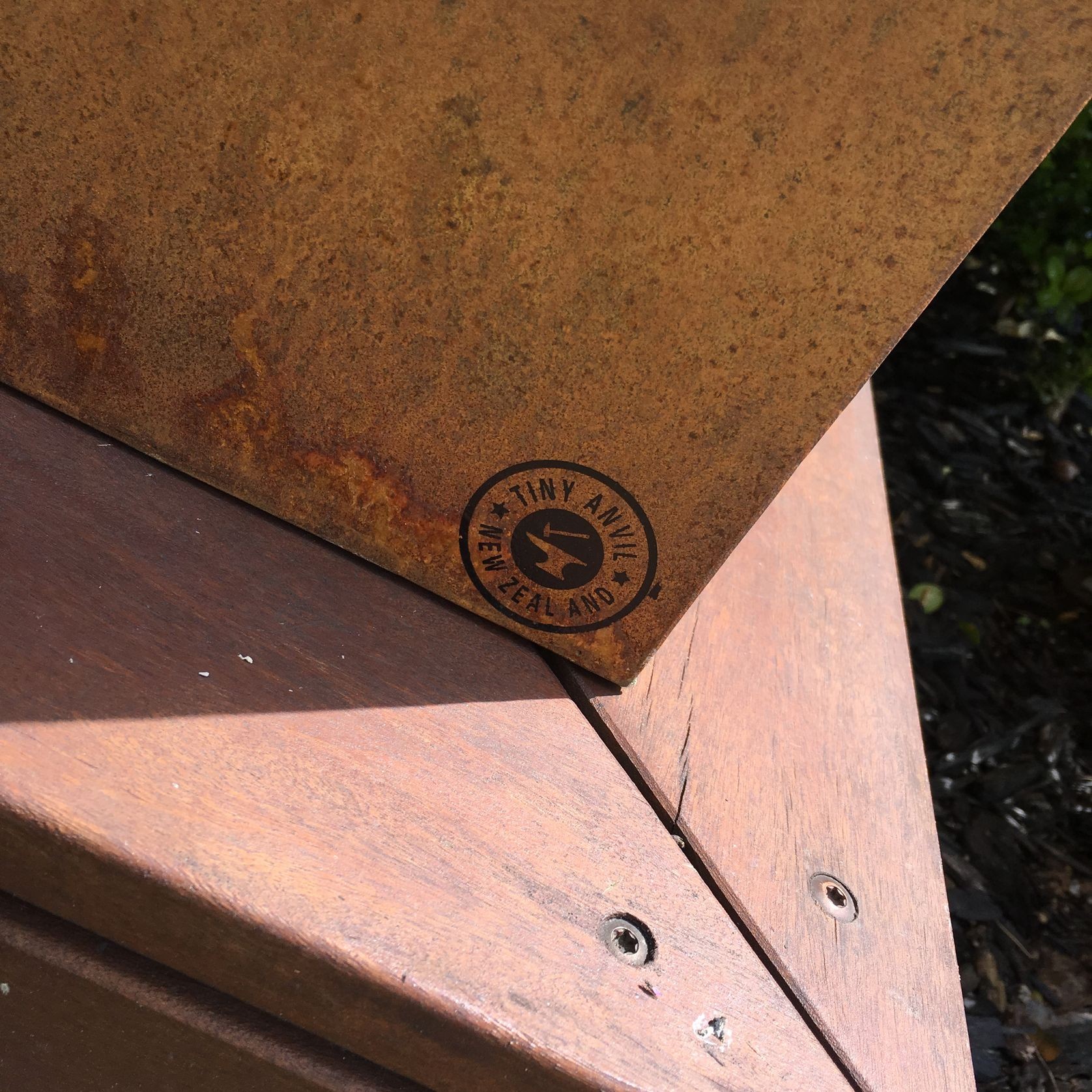 Corten Tapered Column Planter gallery detail image