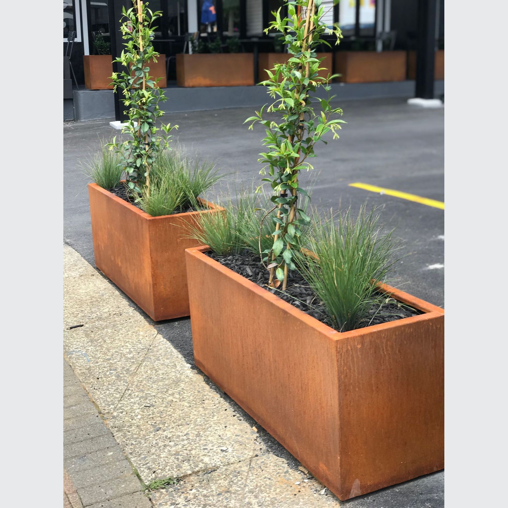 Corten Trough 1200 Planter gallery detail image