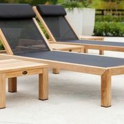 Devon Mokaui Sun Lounger - Teak and batyline gallery detail image