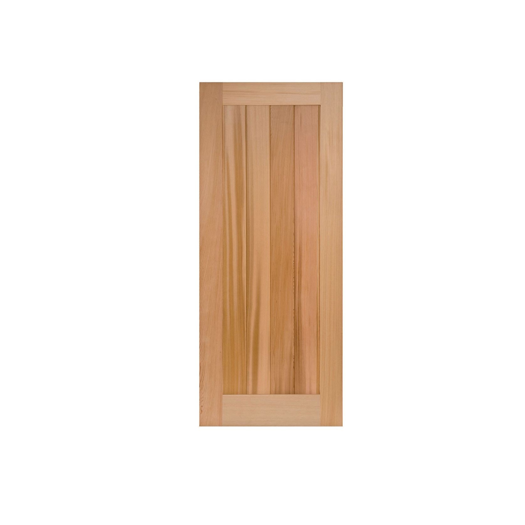 E1 with Rails Solid Timber Modern Entrance Doors gallery detail image