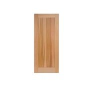 E1 with Rails Solid Timber Modern Entrance Doors gallery detail image
