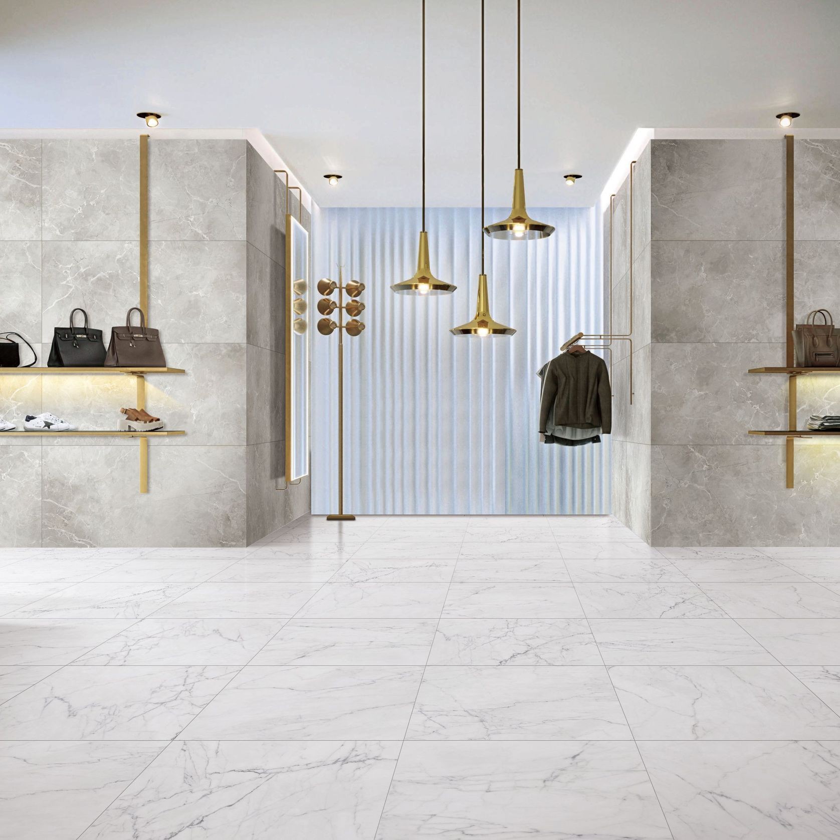 Evo Carrara & Statuario Wall & Floor Tiles gallery detail image