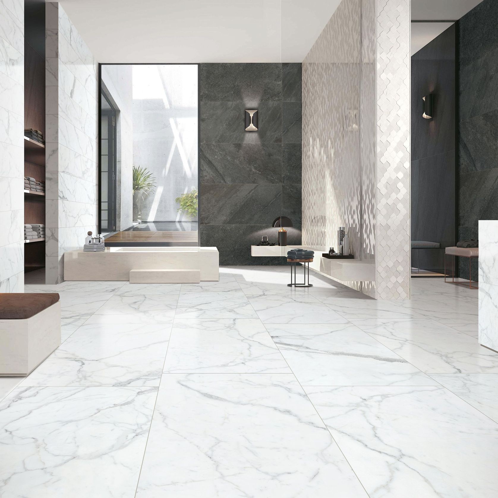 Evo Carrara & Statuario Wall & Floor Tiles gallery detail image