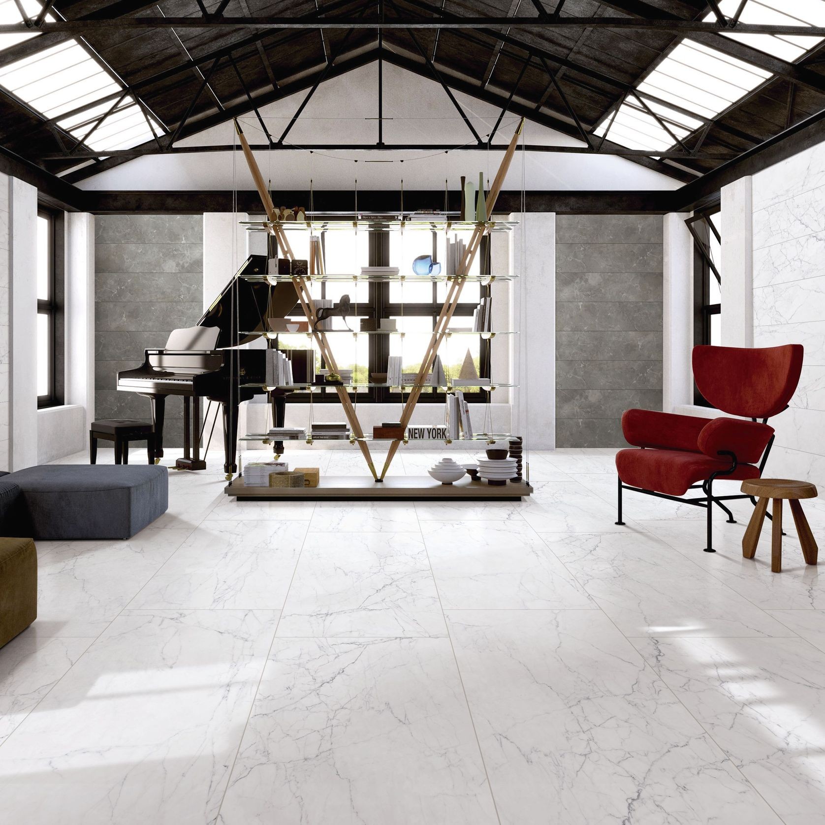 Evo Carrara & Statuario Wall & Floor Tiles gallery detail image