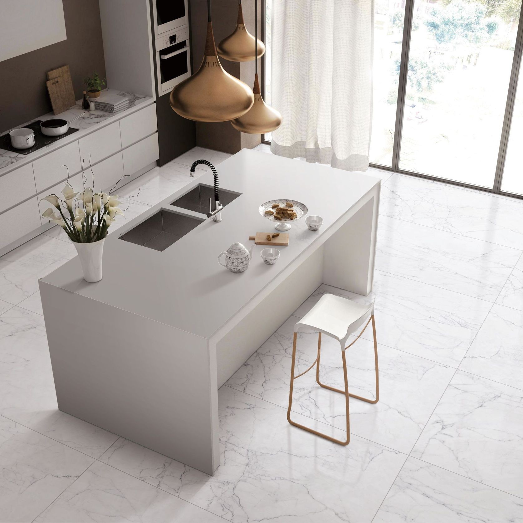 Evo Carrara & Statuario Wall & Floor Tiles gallery detail image