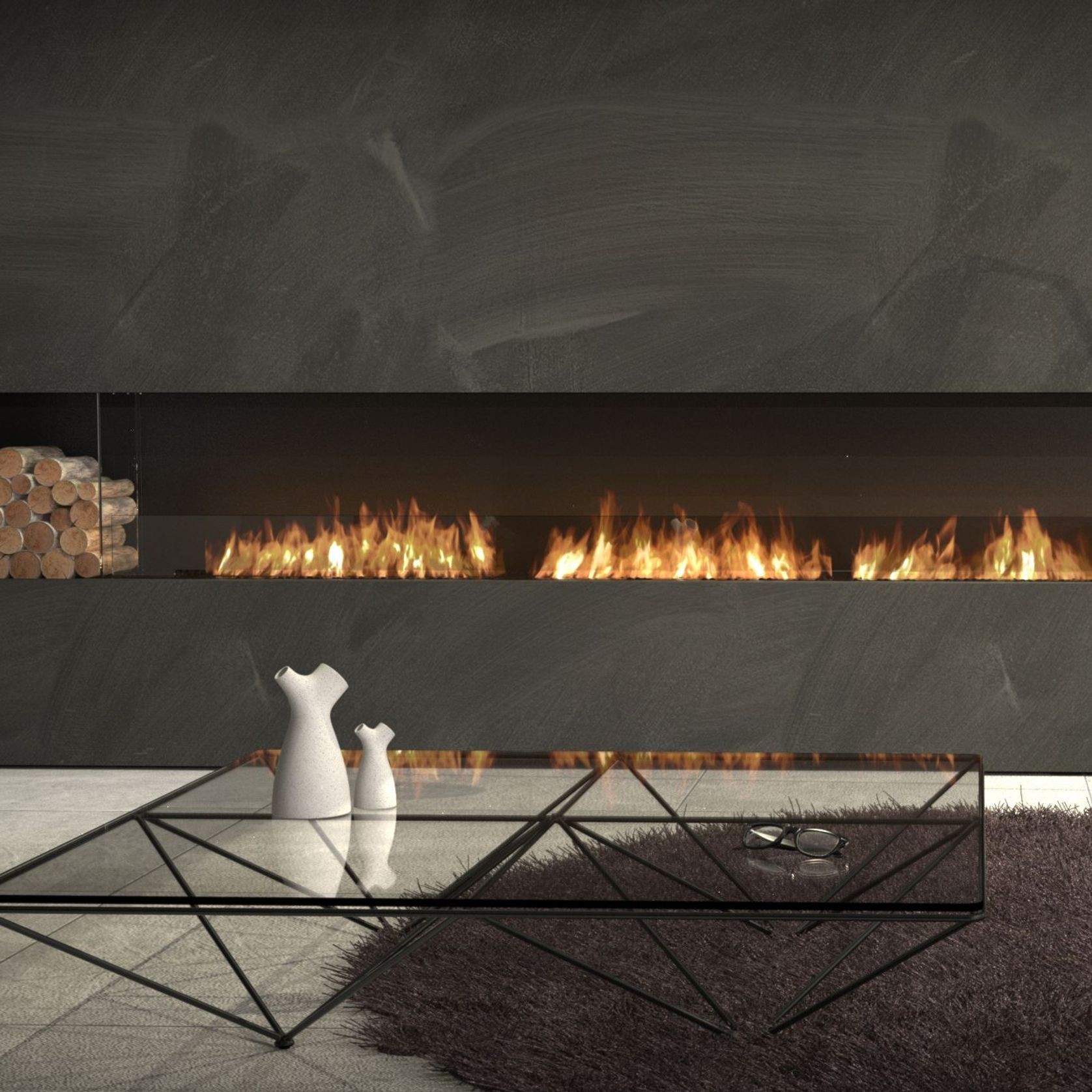 EcoSmart Flex Single Sided 158 Fireplace gallery detail image