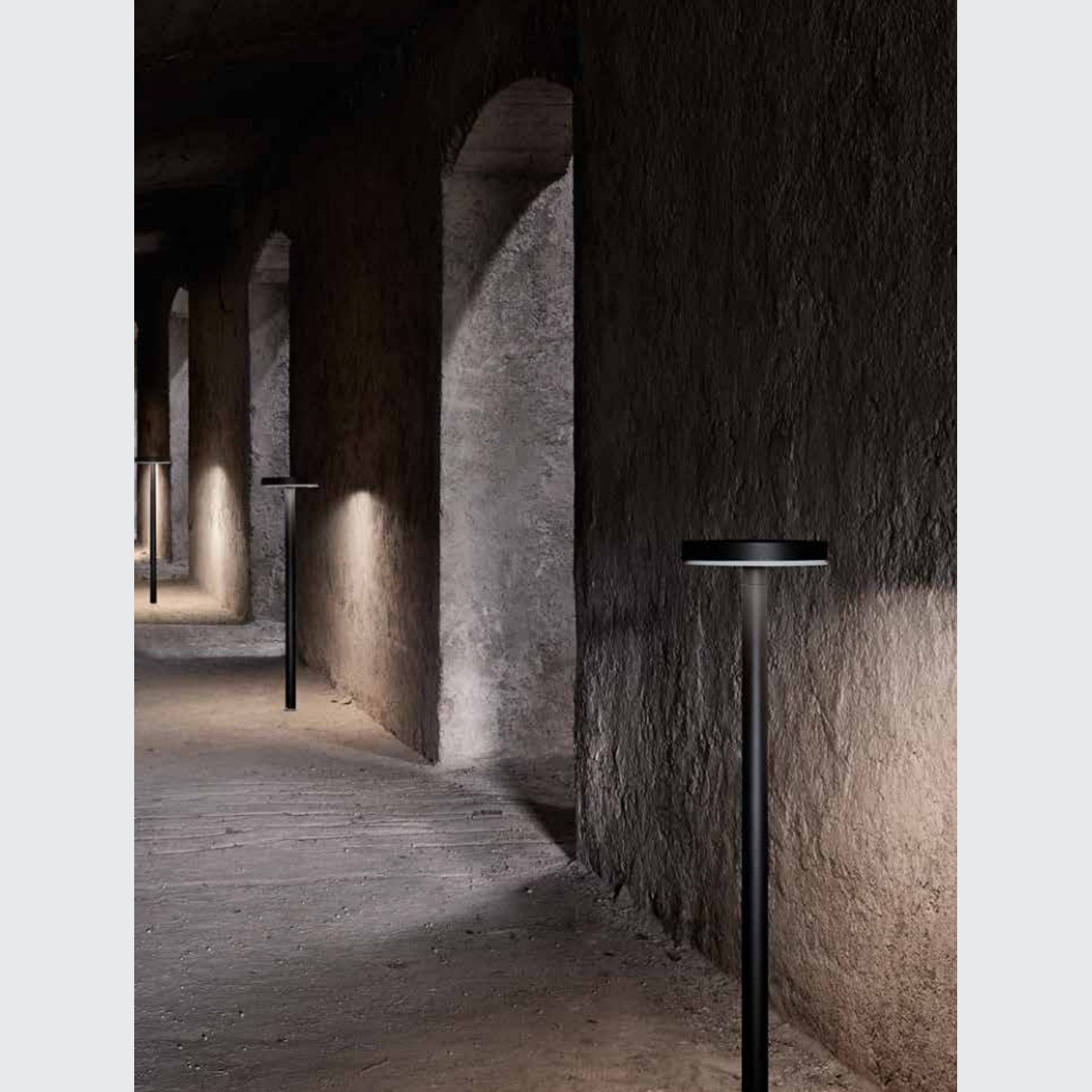 Ekleipsis Outdoor Bollard Lamp by Cariboni gallery detail image