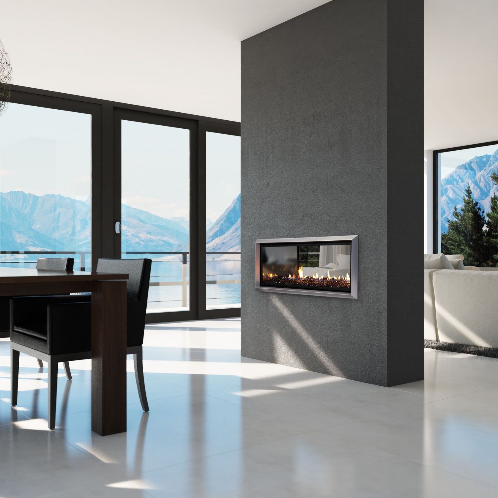 Escea DX1000 Multiroom Gas Fireplace gallery detail image