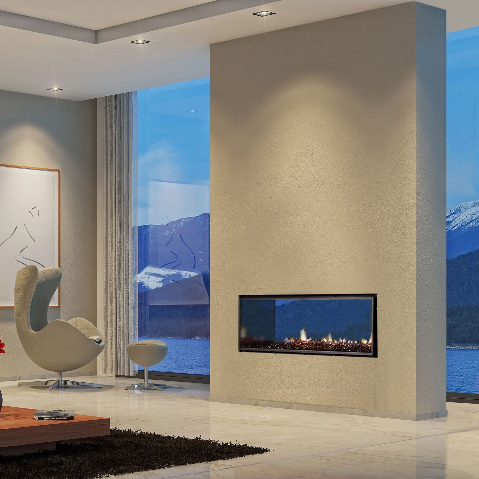 Escea DX1000 Multiroom Gas Fireplace gallery detail image