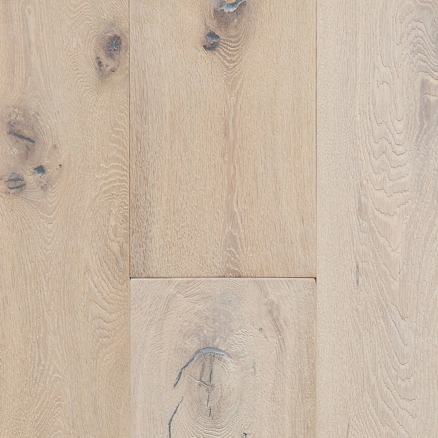 EuroOak Cottonwhite Prefinished Wood Flooring  Brushed Oiled gallery detail image