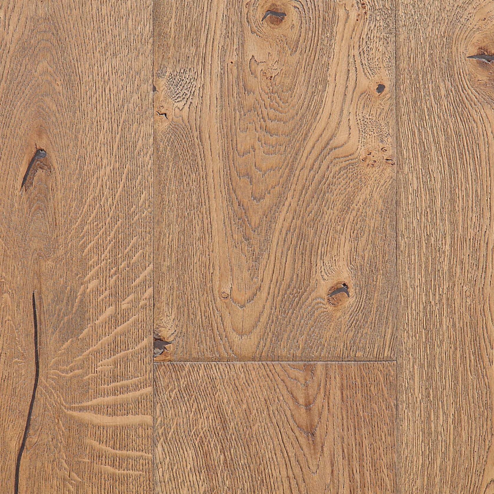EuroOak Oyster Prefinished Wood Flooring Brushed Oil gallery detail image