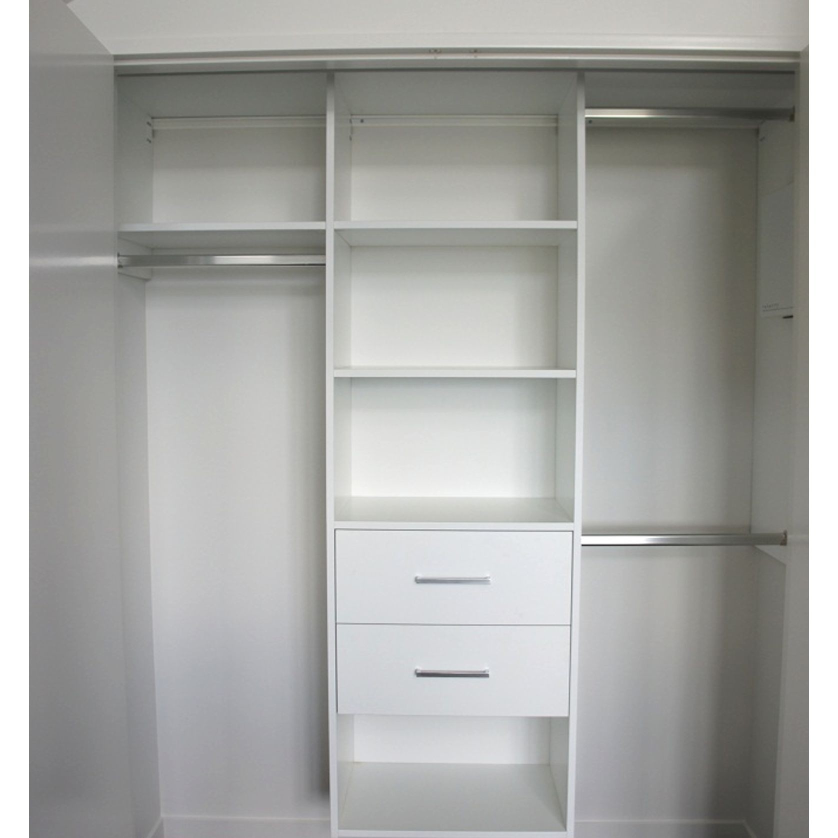 Everyday White Melamine Built-In Wardrobe gallery detail image