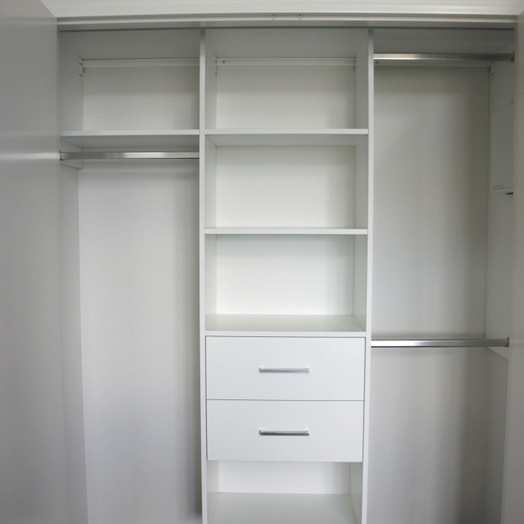 Everyday White Melamine Built-In Wardrobe gallery detail image