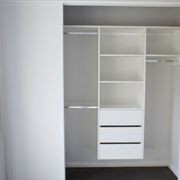 Everyday White Melamine Built-In Wardrobe gallery detail image