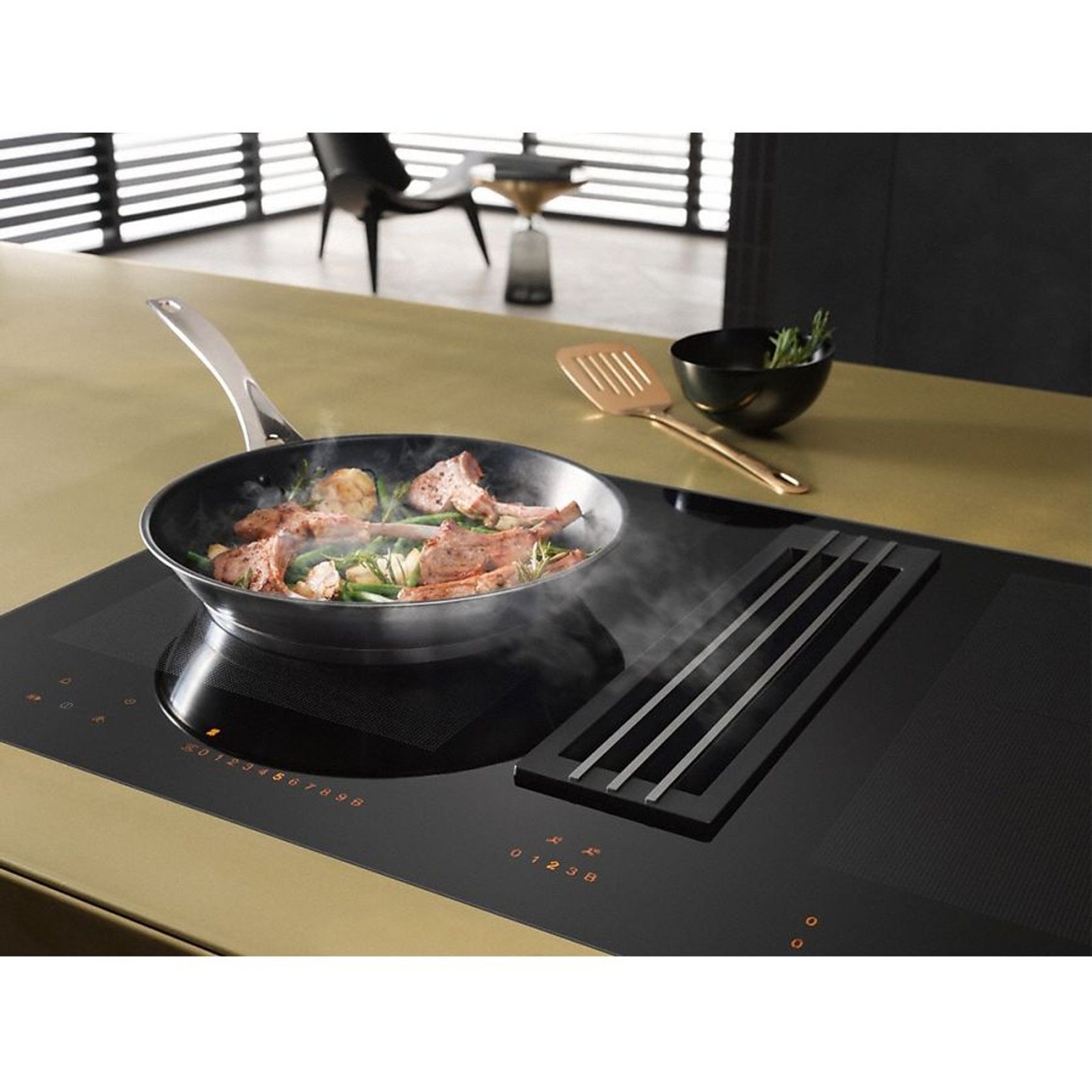Miele Flush-Mount Induction Cooktop w/Integrated Extractor gallery detail image