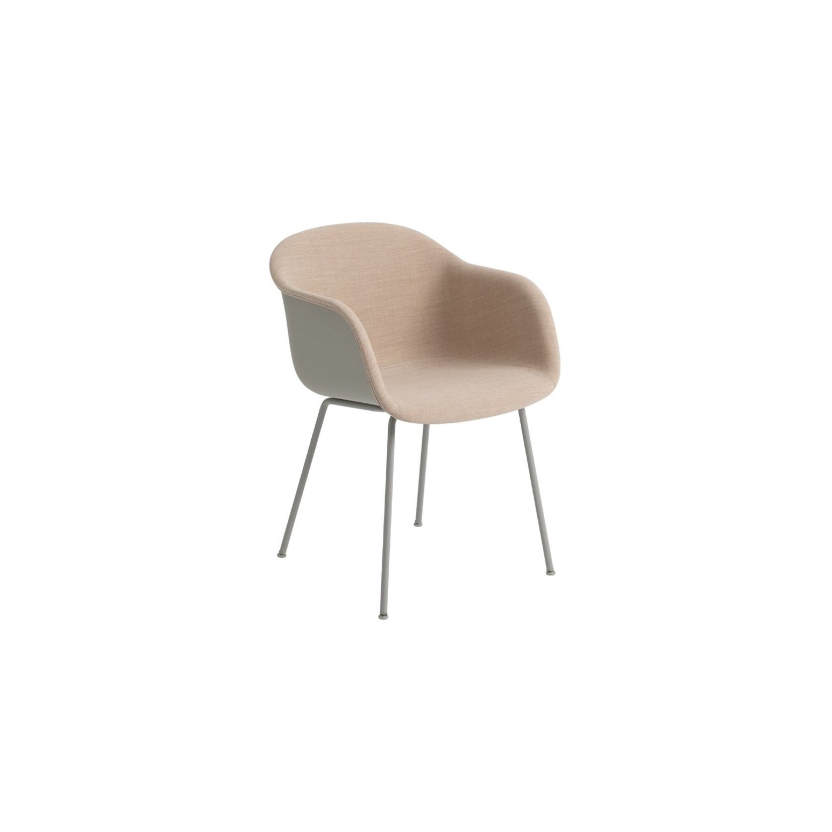 Fiber Armchair Tube Base With Front Upholstery gallery detail image